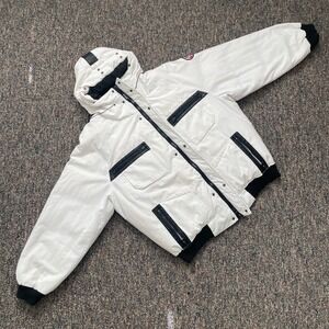 Pajar Canada Mens White Heavy Winter Puffer Jacket Parka Hooded XXL CA07465